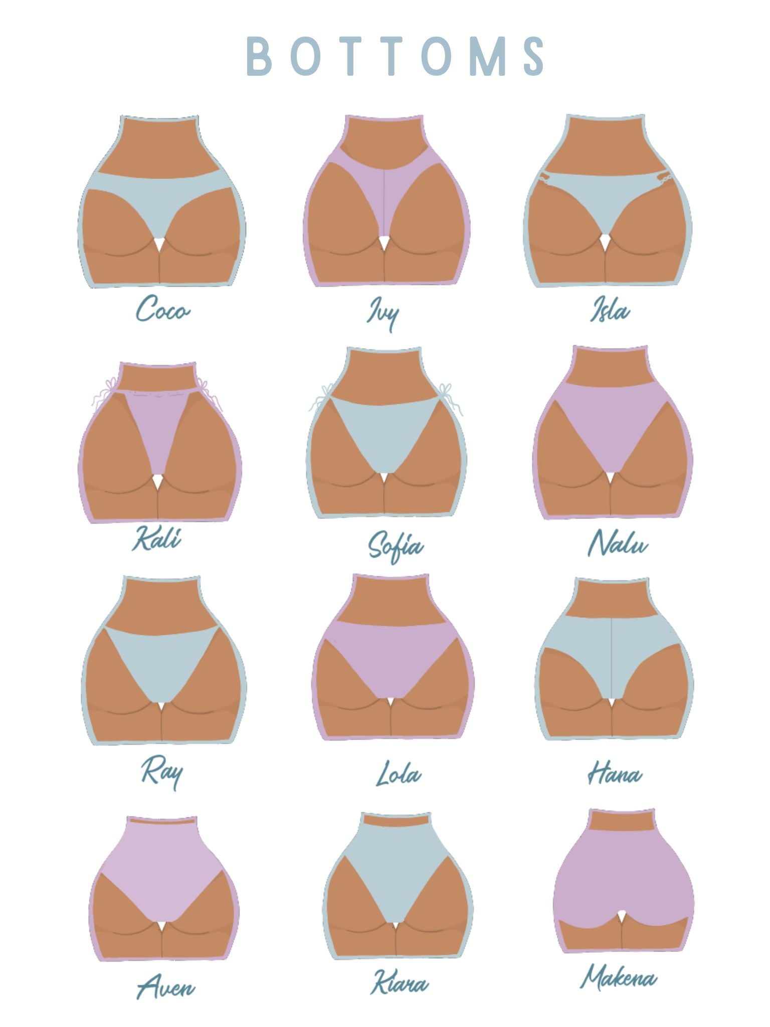 Bikini Bottom Types, Bikini Bottom Styles